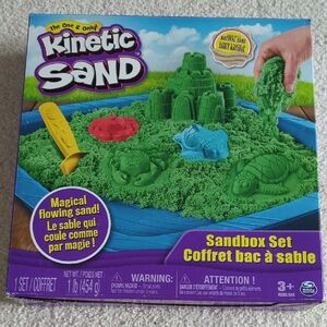 3 For $30. Kinetic Sand Green Sandbox Set